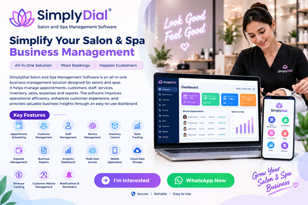SimplyDial Salon and Spa Management Software