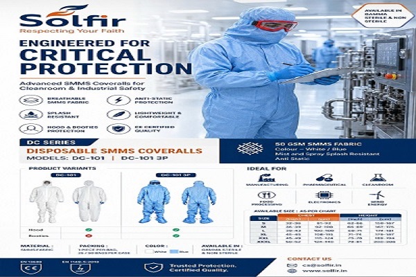 Disposable SMMS Coveralls DC Series