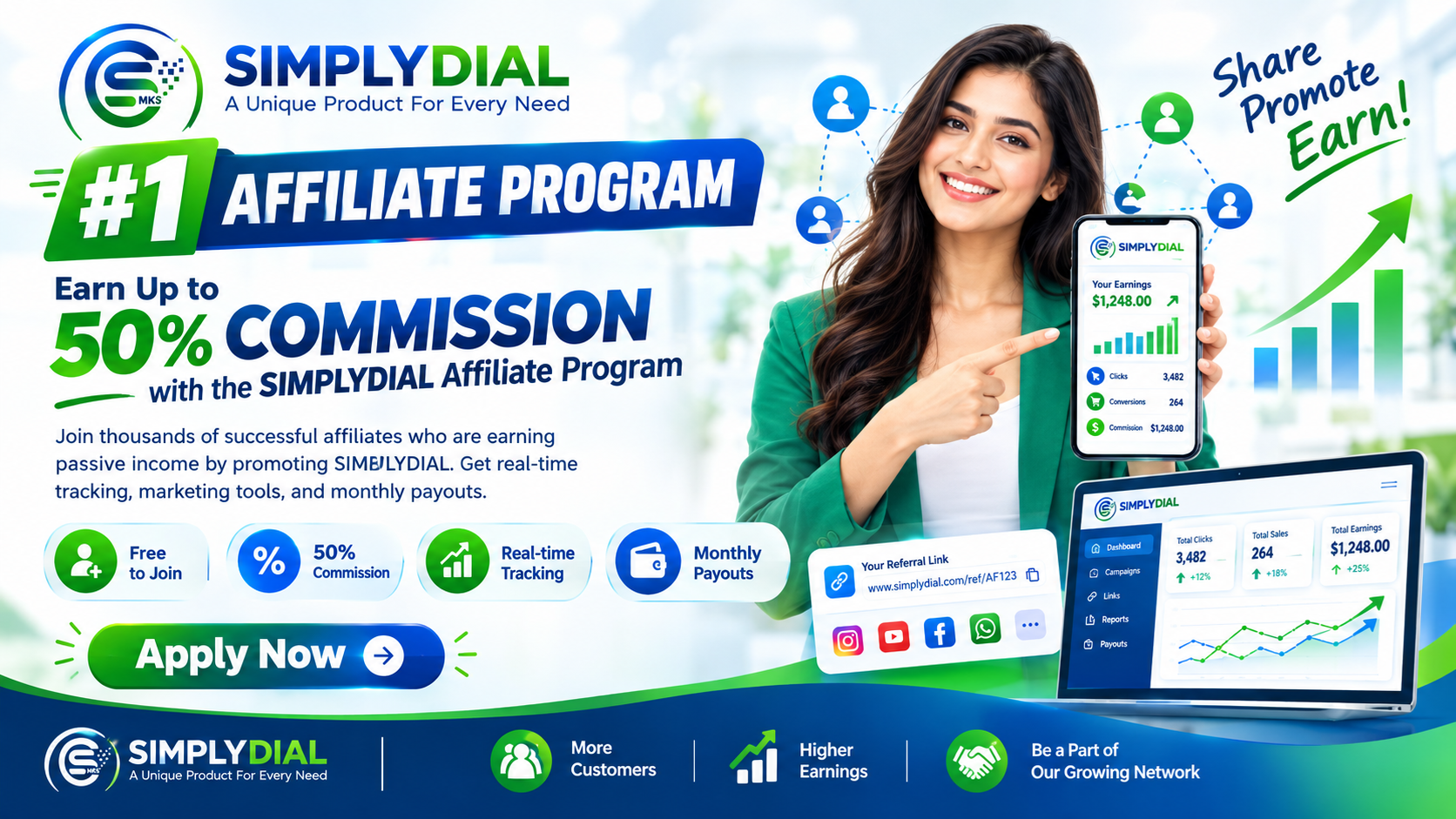 SIMPLYDIAL Affiliate Program - Earn up to 50% commission
